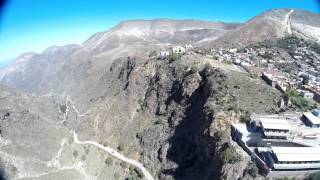 preview picture of video 'Real de Catorce from the air...'