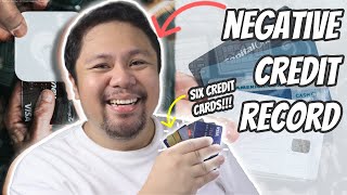 How I Got SIX CREDIT CARDS With a NEGATIVE CREDIT SCORE