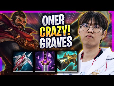 ONER CRAZY GAME WITH GRAVES! - T1 Oner Plays Graves JUNGLE vs Lee Sin! | Season 2024