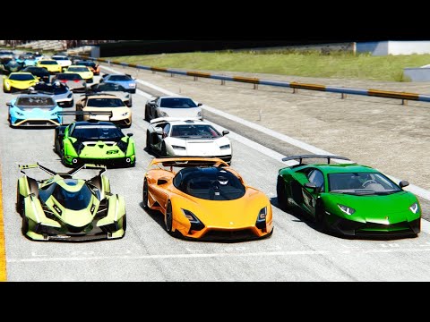 SSC Tuatara Track Edition vs Lamborghini Hypercars at Highlands