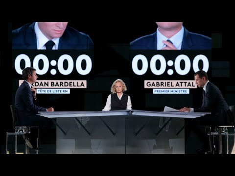 Européennes : vif débat entre Gabriel Attal et Jordan Bardella à deux semaines des élections