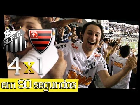 Santos 4 x 1 Oeste em 90 segundos - Paulistão 2014 (09/03/14)