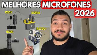 (ATUAL) Melhores MICROFONES De LAPELA Para GRAVAR VÍDEOS Em 2026!!!
