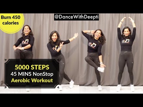 DWD116 | 10000 STEP CHALLENGE - 45mins Bollywood - Aerobic Workout - Power Walk