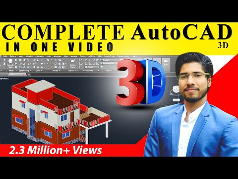 COMPLETE AutoCAD 3D IN 2 HOURS IN HINDI | CIVIL | ARCH | INTERIOR | MECHANICAL