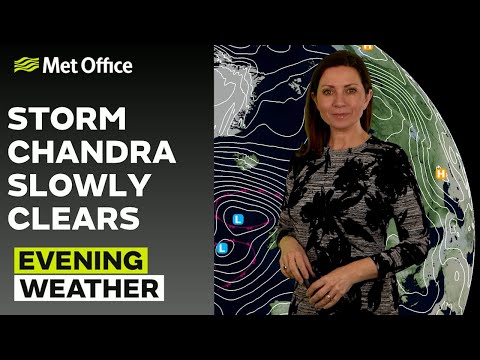 27/01/2026 - Strong winds in the west - Evening Weather Forecast UK – Met Office Weather