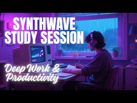 Synthwave Study Session | Retro Focus Music for Deep Work & Productivity - LOVEWAVE STATION 1988