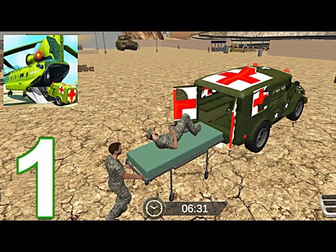 US Army Ambulance Driving Simulator - Transport Gameplay Walkthrough Part 1 (iOS, Android)
