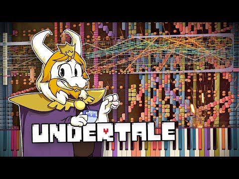 Synthesia: Undertale - ASGORE & Bergentrückung | 200,000 Notes! | Black MIDI