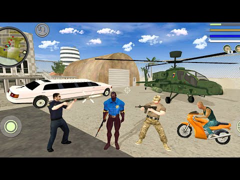 Panther Police Spider Rope Hero Vice Town Simulator New Mexico Helicopter #25 - Android Gameplay