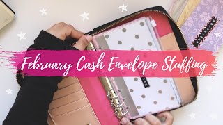 FEBRUARY CASH ENVELOPE STUFFING & Sinking Funds | Low & Inconsistent Income
