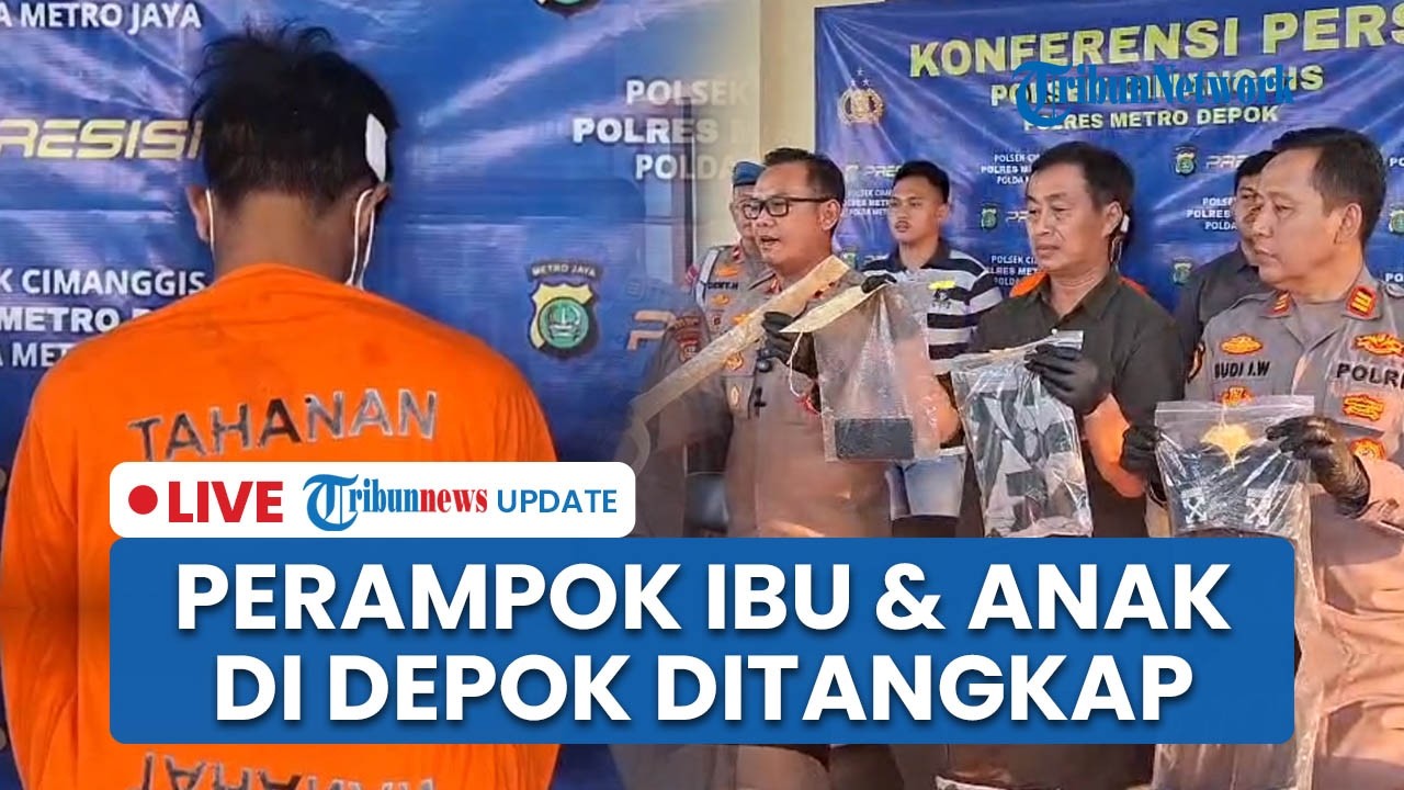 LIVE: Ibu dan Anak di Depok Luka Parah seusai Dirampok, 1 Pelaku Berhasil Ditangkap Polisi