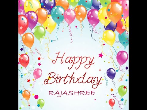 Happy Birthday Rajashree