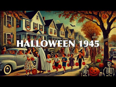 Halloween 1945 | Nostalgic Vintage Music Playlist for Autumn Vibes 🎃