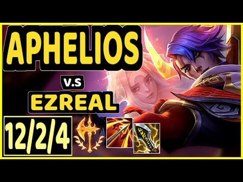 LOKEN (APHELIOS) vs EZREAL - 12/2/4 KDA BOTTOM ADC GAMEPLAY - KR Ranked GRANDMASTER