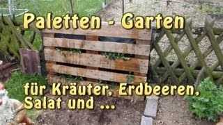 Paletten Garten - Vertical Gardening