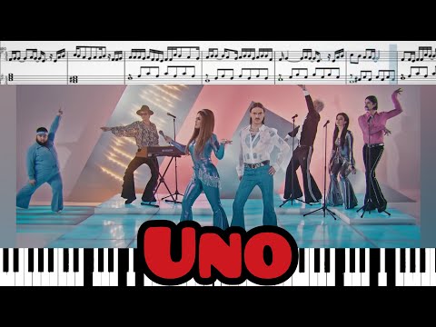 Little Big - Uno (на пианино + ноты и миди)