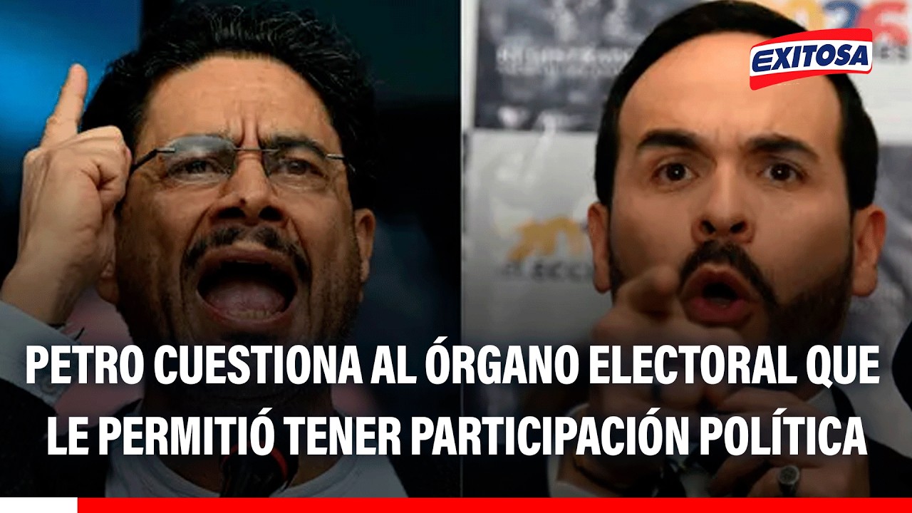 🔴🔵 Gustavo Petro cuestiona al órgano electoral que le permitió ser presidente de Colombia
