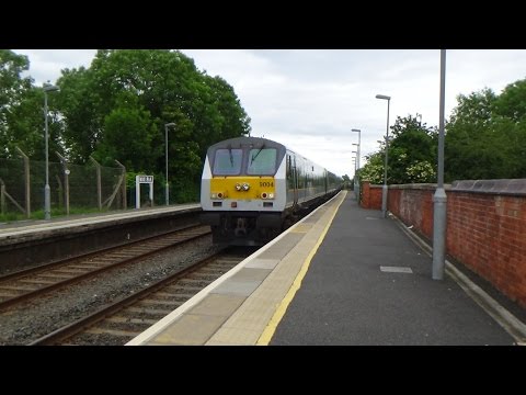 NIR 201 Class loco 208 + Enterprise train - Moira 27/6/15
