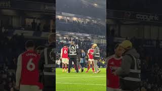 The Arsenal players and fans definitely enjoyed that win 💪