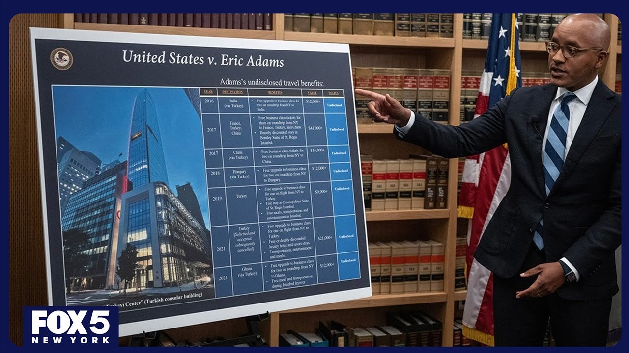 Feds give update on NYC Mayor Adams' indictment