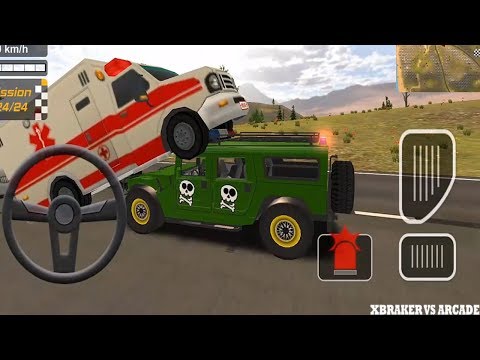Police Drift Car Driving Simulator | Green Police Hammer 4x4 #XBR - Android Gameplay 2018