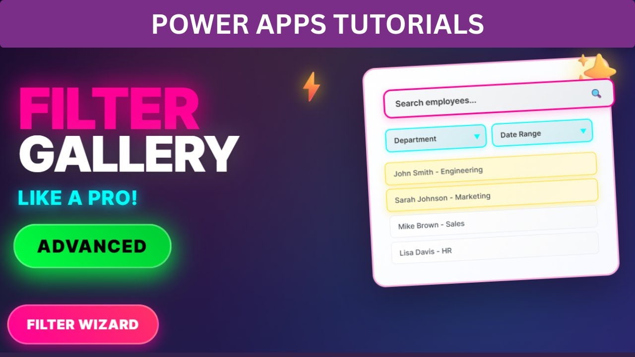 How to Filter PowerApps Gallery Like a PRO - Filter & Reset Multiple Columns (2025)