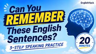 Can You Remember These English Sentences? | 3-Step Speaking Practice #listenandrepeat #shadowing