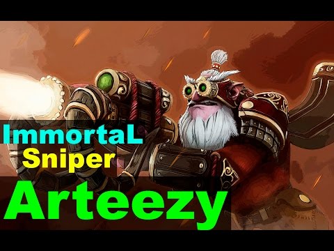 Arteezy Fast Game Immortal Sniper 7.02 | pro Gameplay | Highlights — Dota 2 (2017)