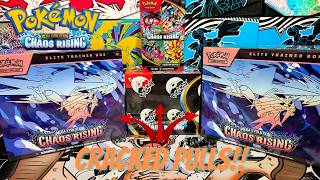 WE OPENED ALL THESE!! CHAOS RISIING OPENING POKEMON TCG