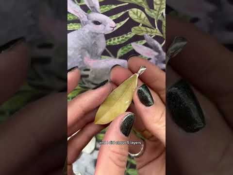 Making a solid silver leaf pendant using silver clay