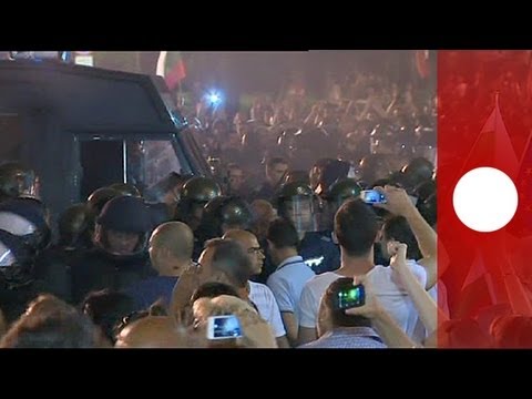 Bulgarian parliament is blocked as anti- government protesters change tactics