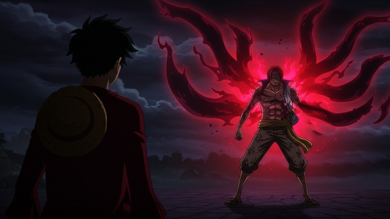 Shanks Finalmente Llega a Elbaf para Enseñar el Haki del Dios Conquistador a Luffy.