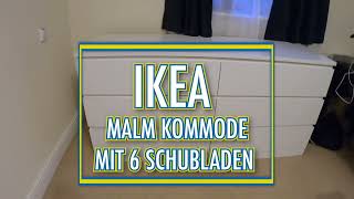Video thumbnail for Ikea Malm Kommode 6 Schubladen Aufbau und Unboxing Schritt für Schritt by YesNomads
