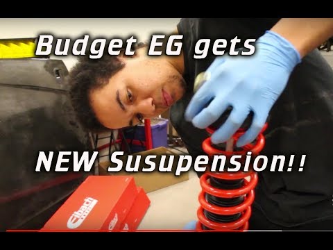 BUDGET K swapped EG gets some Eibach love!