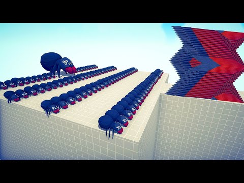 100x SPIDERS + GIANT vs EVERY GOD - Totally Accurate Battle Simulator TABS