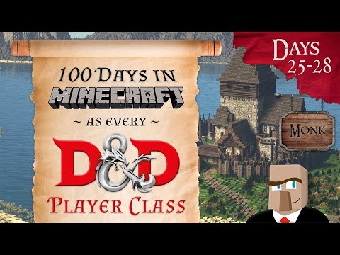 X-rated Minecraft: 100 Days as D&D Monk