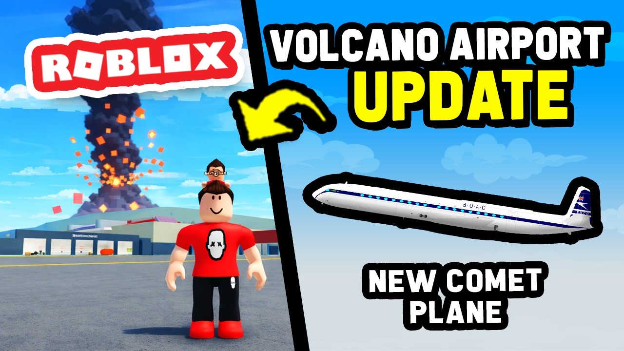 NEW VOLCANO AIRPORT in Roblox Pilot Training Flight Simulator