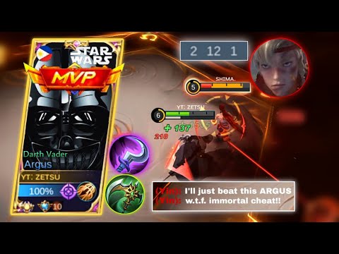YIN TRYING HARD TO ESCAPE ON HIS OWN DOMAIN!!!  ARGUS VS TOP GLOBAL YIN TRASHTALKER | MLBB