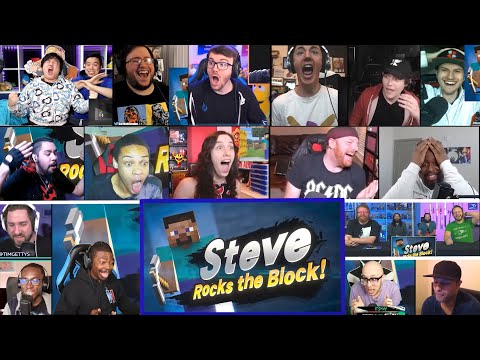 Super Smash Bros Ultimate Minecraft Steve Trailer REACTIONS MASHUP