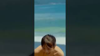 菊池姫奈さん✨海辺でボーダービキニ