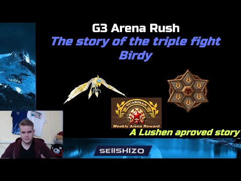 The story of the triple fight Birdy, Top 3 again? G3 Arena Rush (stream VoD) - Summoners war