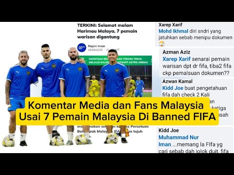 "Shame on Indonesia," Comments from Malaysian Media and Fans After 7 Malaysian Players Were Banne...