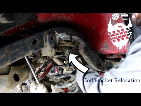 Jeep Wrangler TJ Rear coil bracket relocation