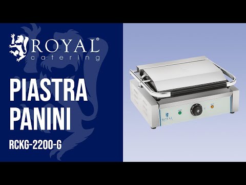 Video - Piastra panini - Rigata - 2.200 W