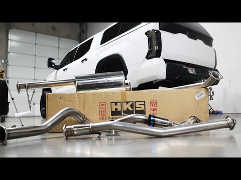 New 3rd Gen Tundra Exhaust! HKS Trailmaster Legamax Catback Exhaust on my 2022 Toyota Tundra.