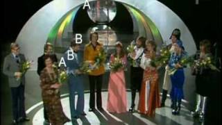 ABBA WATERLOO IN SWEDISH WINNING CEREMONY AND 2ND PERFORMANCE FROM MELODIFESTIVAL 74