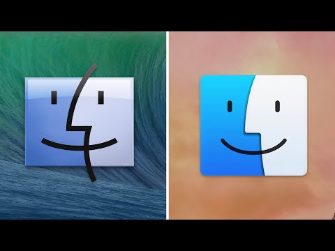 Apple OS X 10.9 vs 10.10 Icons!