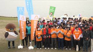 4月24日【びわ湖放送ニュース】びわ湖を守って１６周目　野洲のおっさんごみ拾い行脚を前に湖岸清掃会