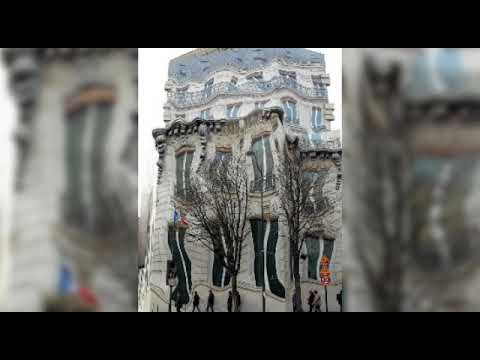 The Melting Building 😮🏢 ( HOUSEMANNIA Building) in Paris #Shorts